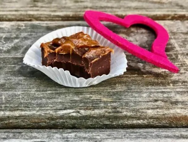 Dulce De Leche-fudge til Valentinsdagen