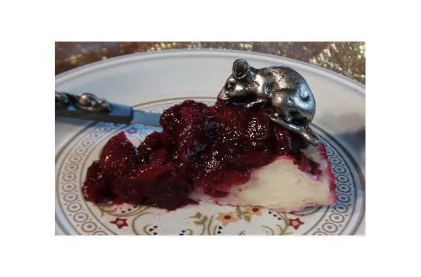 Enkel tranebærbakt brie