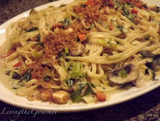 Enkel!! Veggie Alfredo!!!