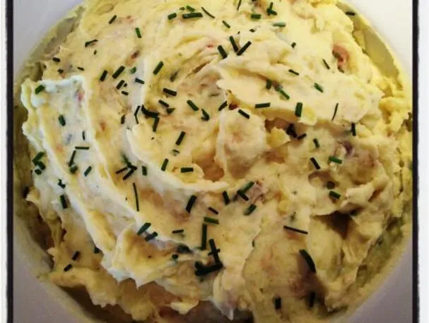 Hvitløks- og gressløkpotetmos