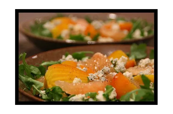 Rucolasalat med appelsiner