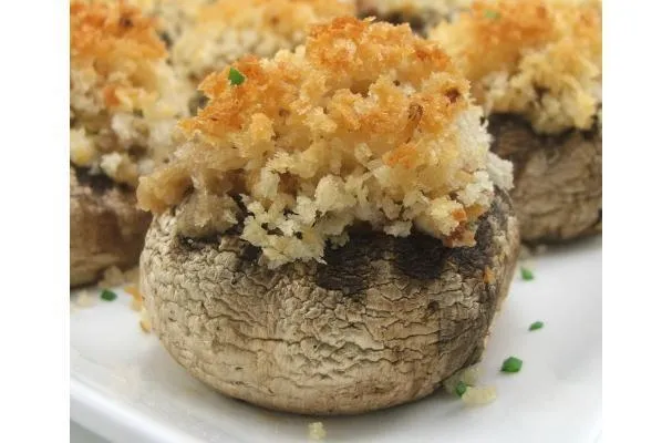 Jalapeno- og baconfylte sjampinjonger