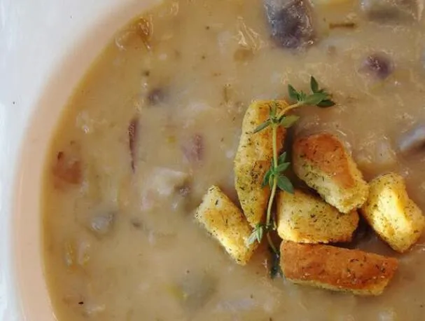 Bacon- og potetsuppe, gluten- og melkefri