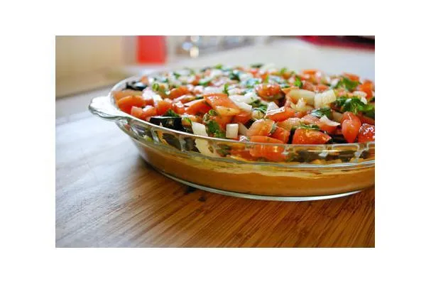 Meksikansk lagdelt bønnedipp