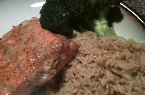 Sennep og honningglasert laks