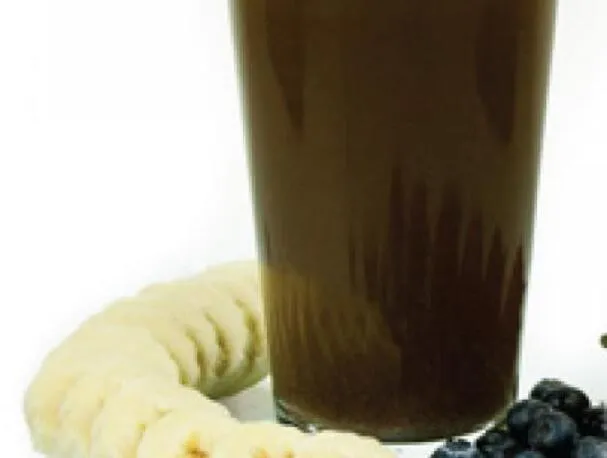 Banan- og bærsmoothie med Xocai-sjokolade