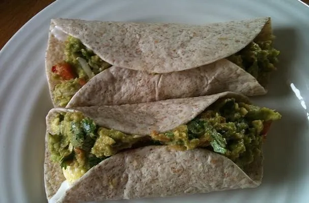 Beste sunne frokostburrito