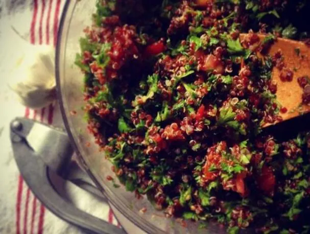 En enkel vintersalat; Quinoa tabouli
