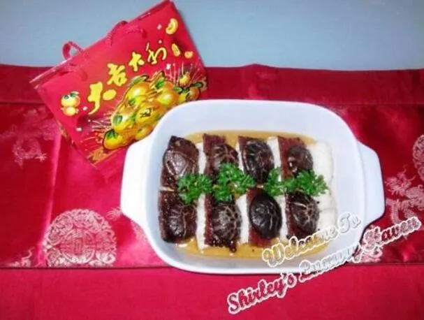 Kinesisk nyttårs-lykkefisk med bak kwa