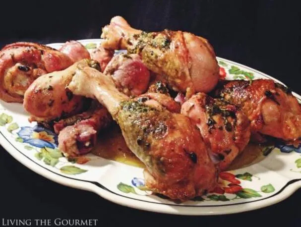 Korianderfylte kyllingklubber